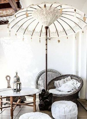 Bohemian Bali parasol