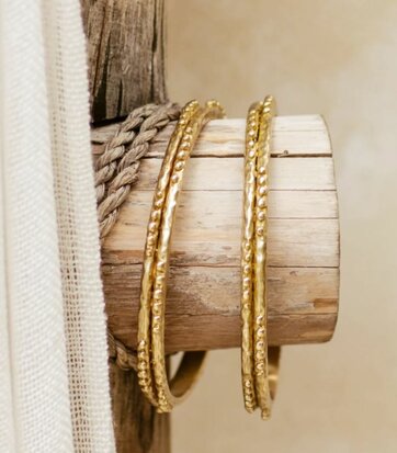 Raja bangles gold brass - Nakila Collective