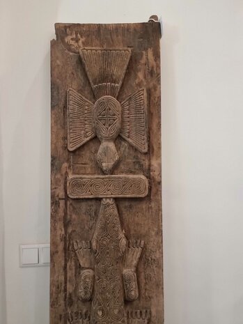 Dogon graanschuur deur origineel antiek stuk uit Mali 190x37cm 